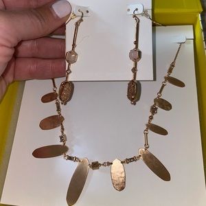Kendra Scott Airella necklace + matching earrings